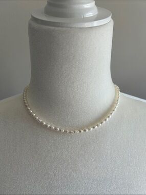 Classic White Pearl Choker Necklace - Unbranded